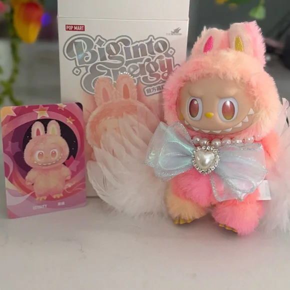 Labubu Plush Pop Mart's The BIG ENERGY series in custom outfit NIB ~ “LOYALTY” - Picture 13 of 13